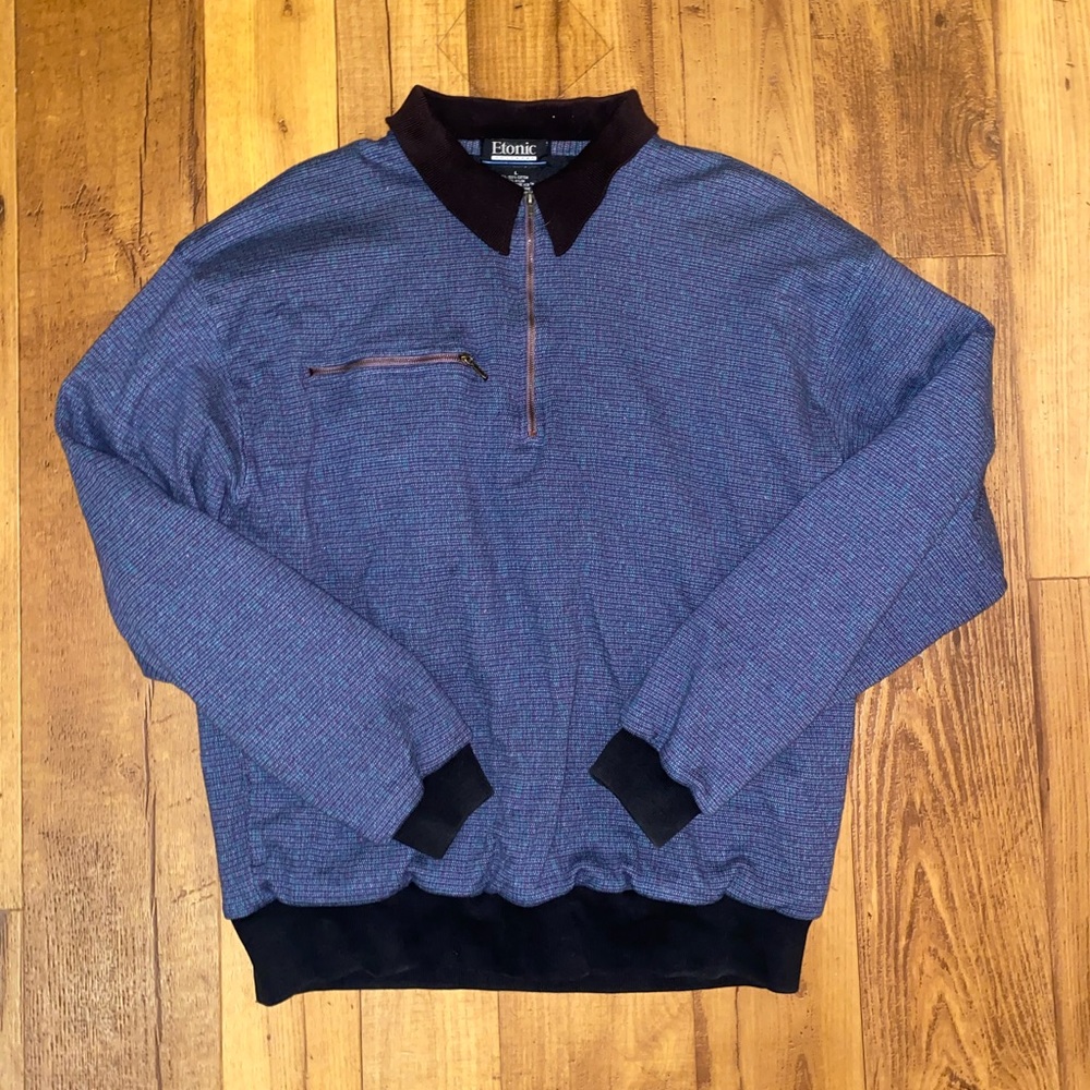 Men’s L Vintage Quarter Zip Pullover